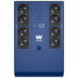 Sai línea interactiva woxter multibase ups 1200 va/ 1200va-720w/ 8 salidas/ formato torre