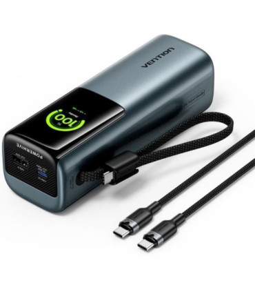 Powerbank 20000mah vention fkfh0/ 165w/ gris/ incluye cable usb tipo-c