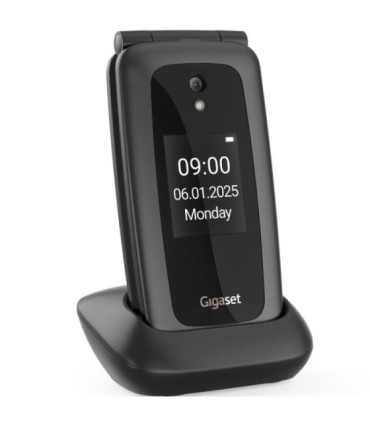 Teléfono móvil gigaset gl795 para personas mayores/ 4g/ negro