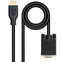 Cable Conversor Nanocable 10.15.4602/ VGA Macho - HDMI 8K Macho/ 1.8m/ Negro