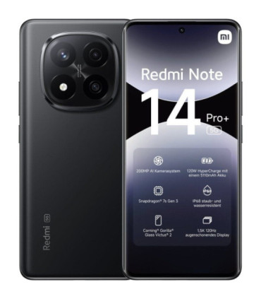 Smartphone xiaomi redmi note 14 pro+ 8gb/ 256gb/ 6.67'/ 5g/ negro
