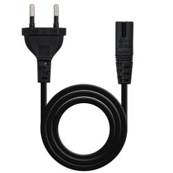 Cable Alimentación Forma 8 Nanocable 10.22.0402-L300/ CEE7/16 Macho - C7 Hembra/ 3m/ Negro