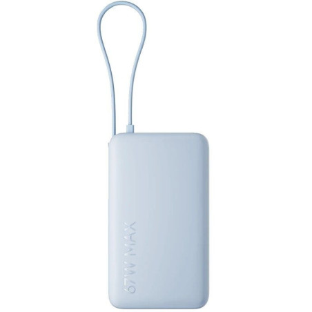 Powerbank 10000mah xiaomi 67w power bank integrated cable/ 67w/ azul/ incluye cable usb tipo-c