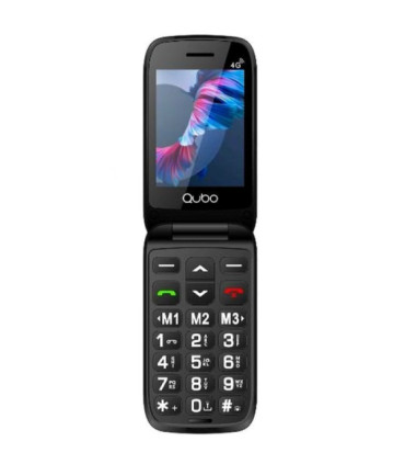Teléfono móvil qubo p-221rd 4g para personas mayores/ rojo