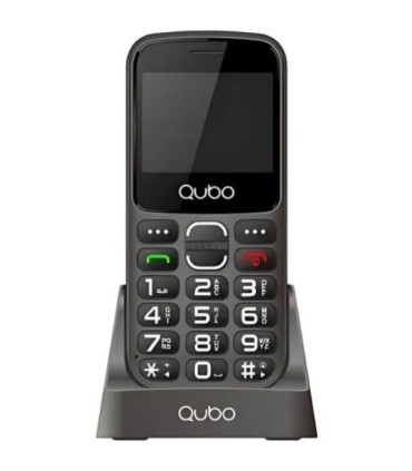 Teléfono móvil qubo x-230bkc 4g para personas mayores/ negro