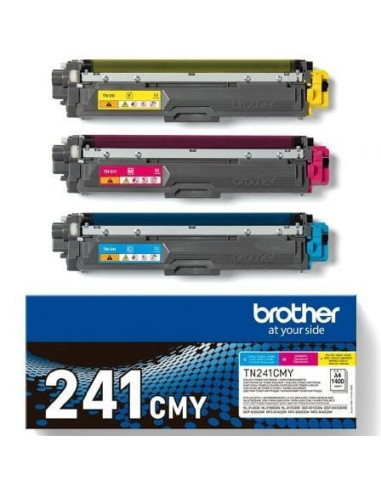 Tóner original brother tn241cmy multipack/ cian/ magenta/ amarillo