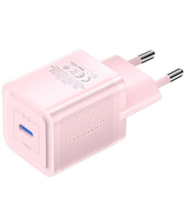 Cargador de pared gan vention fepp0-eu/ 1xusb tipo-c/ 20w