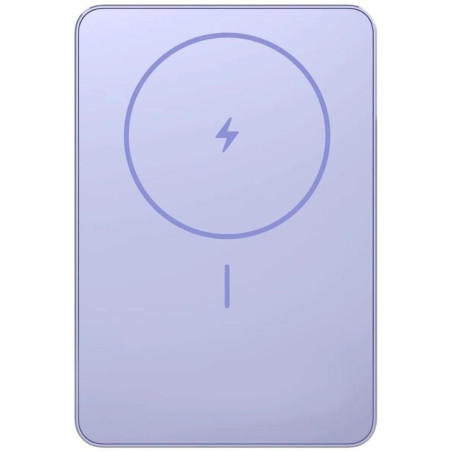 Powerbank 5000mah xiaomi super slim magnetic power bank 5000/ wireless/ púrpura/ incluye cable usb tipo-c
