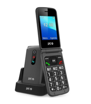 Teléfono móvil spc stella 3 para personas mayores/ 4g/ negro