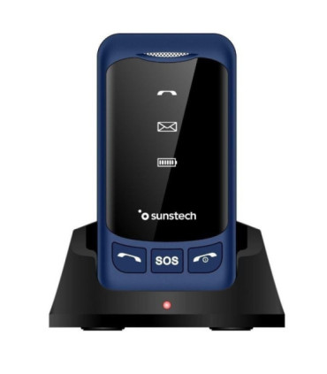 Teléfono móvil sunstech celt25bl para personas mayores/ azul