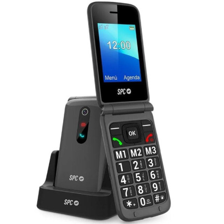 Teléfono móvil spc stella 3 para personas mayores/ 4g/ negro