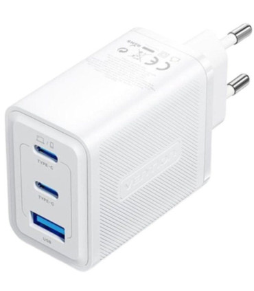 Cargador de pared gan vention ferw0-eu/ 2xusb tipo-c/ 1xusb/ 65w