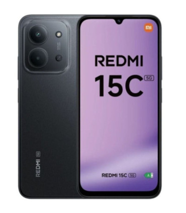 Smartphone xiaomi redmi 15c 4gb/ 256gb/ 6.9'/ 5g/ negro