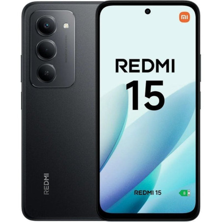 Smartphone xiaomi redmi 15 6gb/ 128gb/ 6.9'/ negro