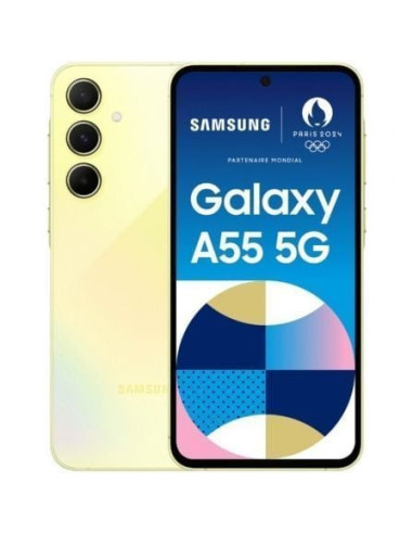 Smartphone Samsung Galaxy A55 8GB/ 128GB/ 6.6'/ 5G/ Amarillo