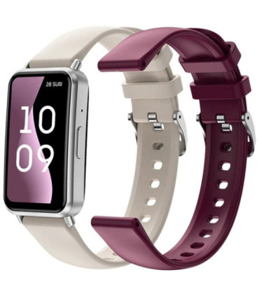 Smartwatch spc duo fit/ notificaciones/ frecuencia cardíaca/ blanco