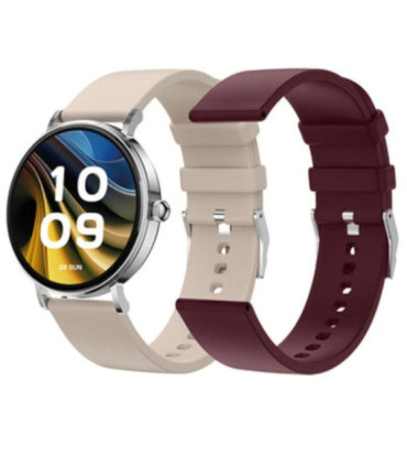 Smartwatch spc smartee duo velvet 9656b/ notificaciones/ frecuencia cardíaca/ blanco