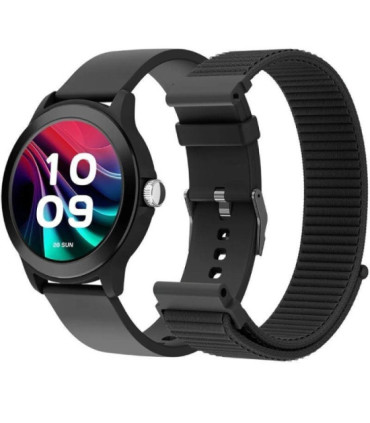 Smartwatch spc smartee duo vivo 2 9655n/ notificaciones/ frecuencia cardíaca/ negro/ incluye correa extra