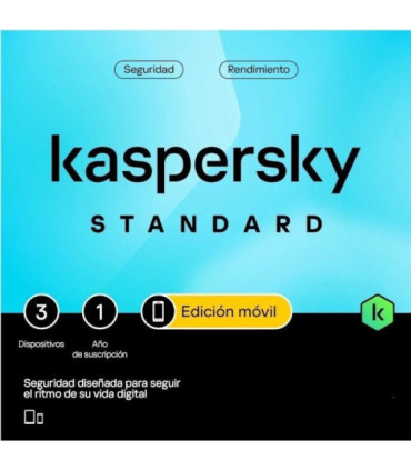 Kaspersky standard mobile para android/ 3 dispositivos/ 1 año