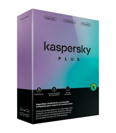Antivirus kaspersky plus/ 10 dispositivos/ 1 año