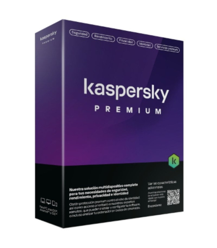 Antivirus kaspersky premium/ 5 dispositivos/ 1 año