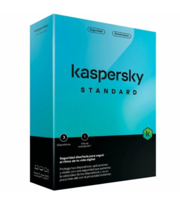 Antivirus kaspersky standard/ 3 dispositivos/ 1 año