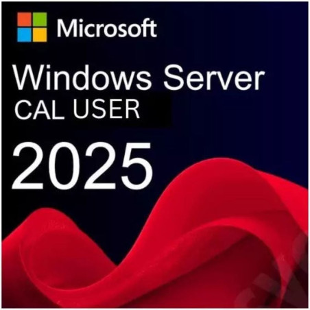 Licencia microsoft windows server 2025/ cal/ 5 usuarios