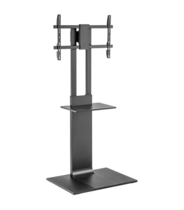 Soporte de suelo inclinable/ giratorio con bandeja dvd aisens ft86tse-399 para tv de 37-86'/ hasta 50kg