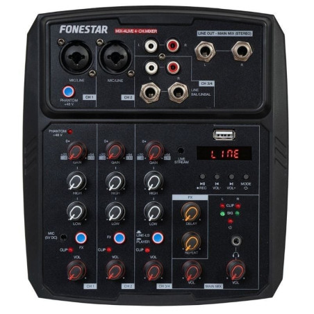 Mesa de mezclas fonestar mix-4live