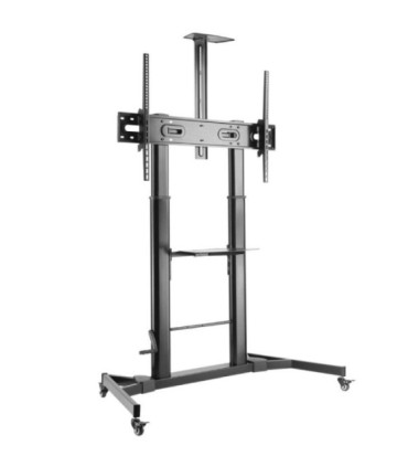 Soporte de suelo inclinable con ruedas y manivela aisens ft100te-171 para tv 60-100'/ hasta 100kg