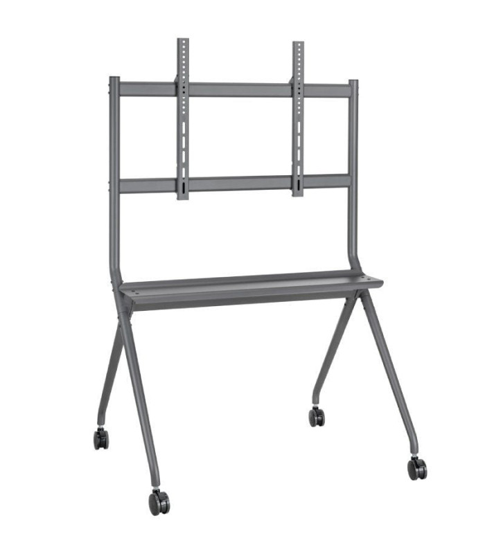 Soporte de suelo con ruedas aisens ft86fe-143 para tv o pantalla interactiva 50'-86'/ hasta 120kg