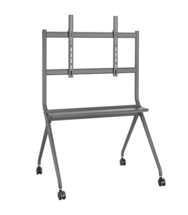 Soporte de suelo con ruedas aisens ft86fe-143 para tv o pantalla interactiva 50'-86'/ hasta 120kg