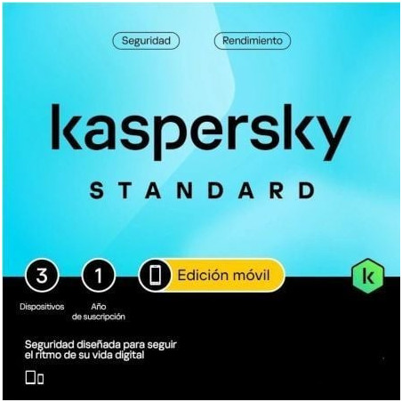Kaspersky standard mobile para android/ 3 dispositivos/ 1 año