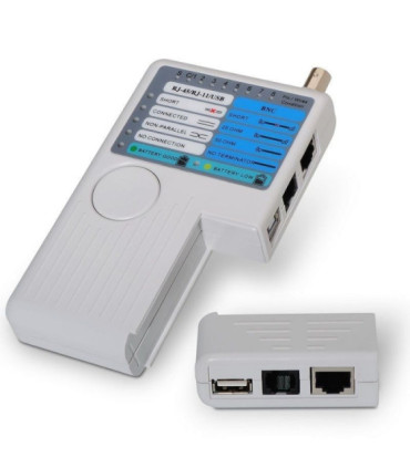 Tester aisens a142-0313 para rj11-rj12-rj45/ usb/ coaxial