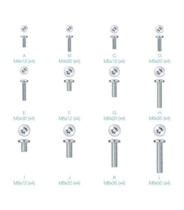 Kit de montaje universal tooq ssk4820 para pantallas con tornillería
