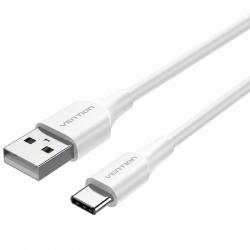Cable USB 2.0 Tipo-C Vention CTHWF/ USB Tipo-C Macho - USB Macho/ 480Mbps/ 1m/ Blanco