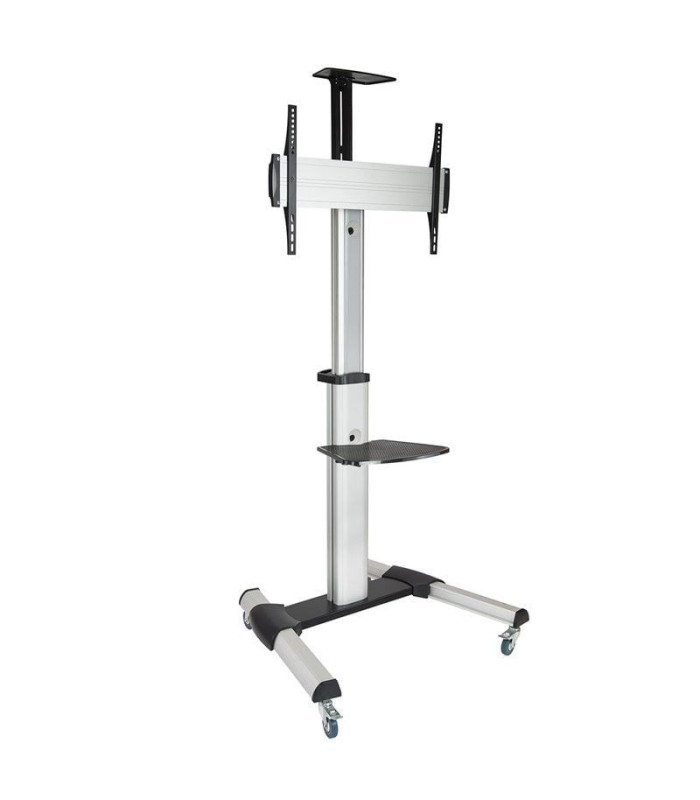 Soporte de suelo inclinable/ ajustable con ruedas tooq fs1870m-b para tv de 37-70'/ hasta 50kg