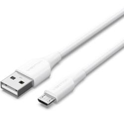 Cable USB 2.0 Vention CTIWF/ USB Macho - MicroUSB Macho/ Hasta 60W/ 480Mbps/ 1m/ Blanco