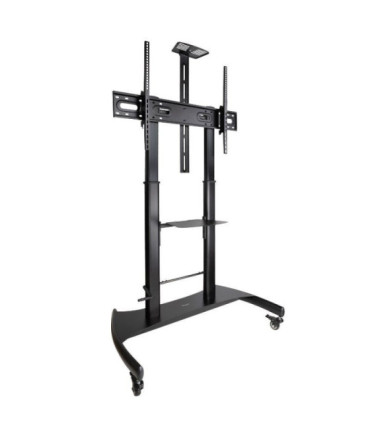Soporte de suelo con ruedas inclinable/ nivelable tooq fs20404hm-b para tv de 60-100'/ hasta 100kg