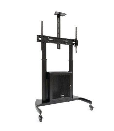Soporte de suelo inclinable con ruedas tooq narnia fs20500m-b para tv de 60-100'/ hasta 100kg