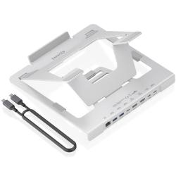 Soporte de Sobremesa - Docking USB Tipo-C Aisens ASUC-7P046-GR/ 2xUSB/ 1xUSB Tipo-C/ 2xHDMI/ 1xRJ45/ 1xUSB Tipo-C PD/ Gris