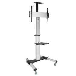 Soporte de suelo inclinable/ ajustable con ruedas tooq fs1870m-b para tv de 37-70'/ hasta 50kg