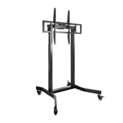 Soporte de suelo eléctrico con ruedas tooq fsm02-b para tv 55-100'/ hasta 120kg