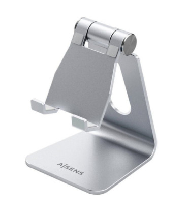 Soporte para smartphone/tablet aisens ms1pm-081/ plata