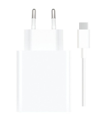 Cargador de pared xiaomi 67w hypercharge combo (type-a)/ 1xusb + cable usb tipo-c/ 67w