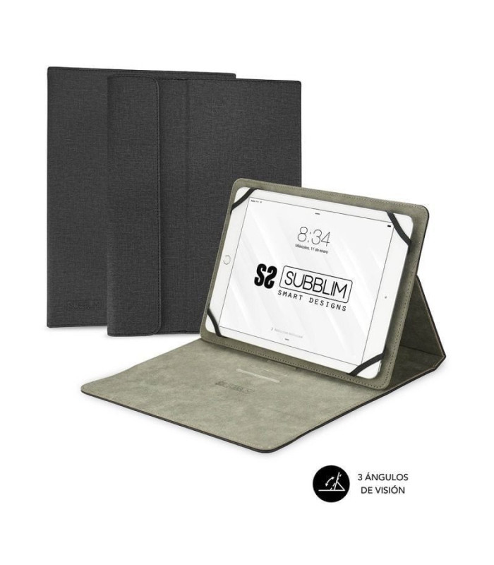 Funda subblim clever stand para tablets de 9.6'-11'/ negra