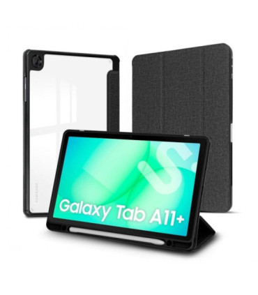 Funda subblim clear shock case para samsung a11+/ negra