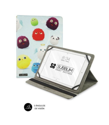 Funda subblim trendy furry para tablets de 9.6'-11'/ negra
