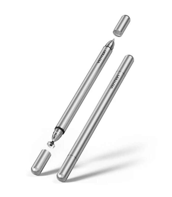 Lápiz óptico vention kqmh0/ para android y apple/ aluminio gris