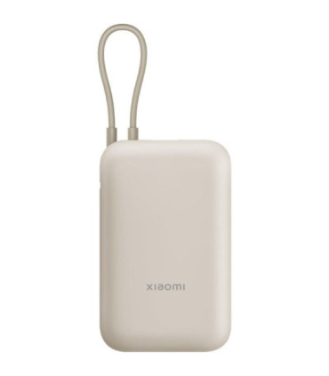 Powerbank 20000mah xiaomi 33w power bank integrated cable/ 33w/ beige/ incluye cable usb tipo-c
